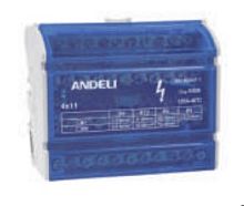 Шина N нулевая на DIN-рейку в корпусе 4х7групп (ANDELI) | код ADL16-273 | ANDELI