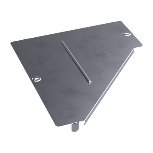 Крышка переходника левого Стандарт INOX (AISI 316) 400х150 Промрукав | код PR16.5582 | ПРОМРУКАВ