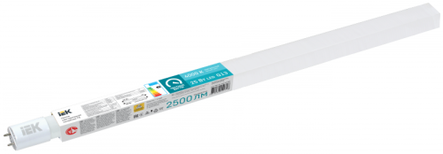 Лампа LED T8 линейная 25Вт 2500лм 230В 4000К 1200мм G13 IEK | код LLE-T8R-25-230-40-G13 | IEK
