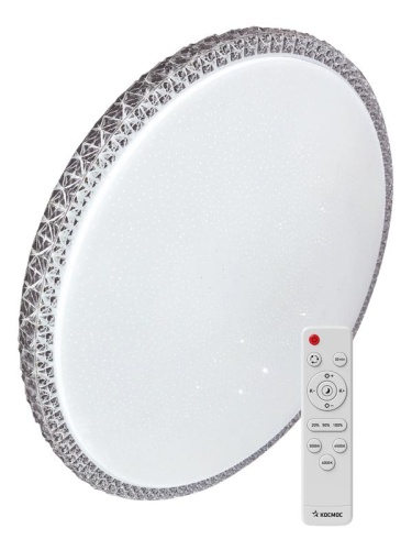 Светильник светодиодный PREMIUM MYSTERY 120Вт 230В 3000-6500К 9600лм IP40 500х85мм настенно-потолочный управляемый с пультом ДУ КОСМОС KSMyst120W