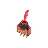 Тумблер 12V 20А (3c) ON-OFF однополюсный с красной подсветкой REXANT | код 36-4370 | REXANT