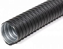 Металлорукав в ПВХ изоляции Р3-ЦП нг 10 (20 м/уп.) чёрный DIY ГОФРОМАТИК (ЗЭТАРУС) | код zeta43019 | ГОФРОМАТИК