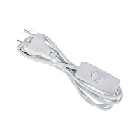 Шнур сетевой 1.8м с выключателем ШВВП 2х0.75 бел. | код 11-1133 | Rexant