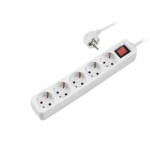 Удлинитель бытовой ФАZА FTS-05-300 (5x3,0) с заземлением и выключателем | код 5053052 | JazzWay