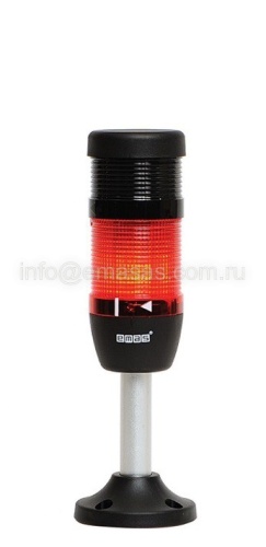 Сигнальная колонна 50 мм, (IP40) красная, 24V AC/DC, светодиод LED, алюм. патрубок 100 мм, IK51L024ZM03 | код IK51L024ZM03 | EMAS
