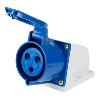 Розетка 123 стационарная 2Р+РЕ 32А 220В IP44 REXANT | код 11-8912 | REXANT