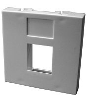 Вставка 45x45мм без шторок для Кейстоуна | код LAN-SIP-23R-WH | LANMASTER