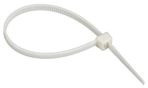 Хомут P6.6 самозатухающий белый 3.6х150мм 100шт/упак IEK | код UHH90-D036-150-100-K01 | IEK