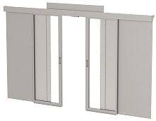 ITK by ZPAS Комплект дверей раздвижных холодного коридора 45U 1000мм на ножках серый | код ZP-FD35-45U-1000-L | IEK