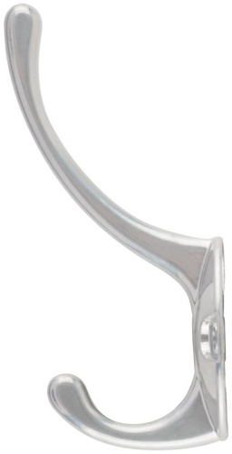 Крючок-вешалка двойн. хром 66871 фото 3