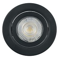 Светильник светодиодный встраиваемый 7Вт 4000К 560лм черн. "круг" AL540 FERON 52050