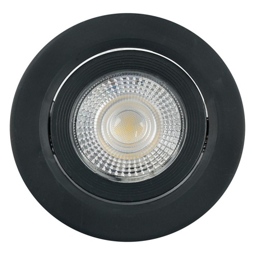 Светильник светодиодный встраиваемый 7Вт 4000К 560лм черн. "круг" AL540 FERON 52050