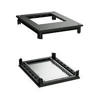 Крыша с фланцем и основание для 19 IT-CQE 800x1200, RAL9005 | код R5RKTB812FITB | DKC