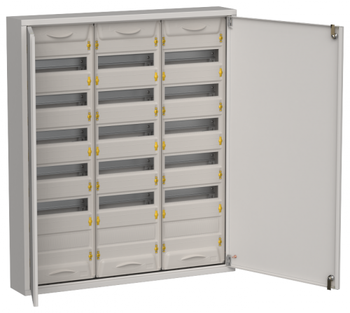 TITAN 5 Корпус мет. ЩРн-216 (3х72) 960х830х140 IP31 сер IEK | код TI5-50-N-3X072-31-7035 | IEK