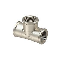 Тройник латунь внутр./внутр./внутр. резьба 1 1/2дюйм еврослот никель | код 40980 | RTP