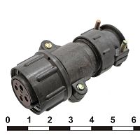 Разъём SZC ШР20П4НШ8 РОЗЕТКА (SZC), 4 контакта | код 106835 | SZC