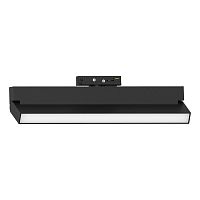 Светильник светодиодный трековый магнитный на шинопровод ДПО-18w 4000К 1440Лм матовый рассеиватель поворотный черный | код 51722 | Feron