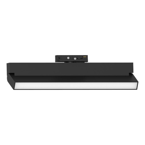 Светильник светодиодный трековый магнитный на шинопровод ДПО-18w 4000К 1440Лм матовый рассеиватель поворотный черный | код 51722 | Feron