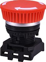 Кнопка-модуль грибок EGM-T-RCh (отключение поворотом, красная/хром) | код 004771291 | ETI