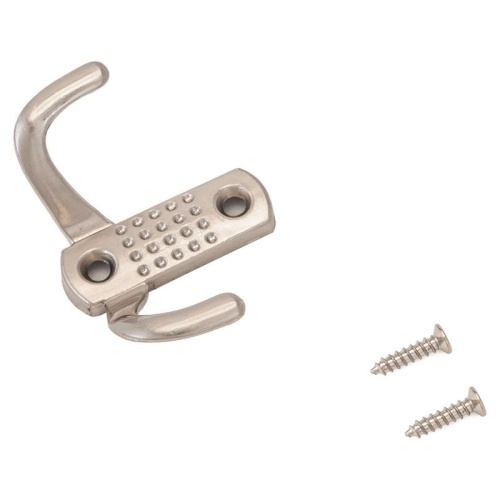 Крючок-вешалка двухрожковый, СТАНДАРТ 212 B SN никель матовый | код 10196 | ПТК