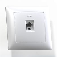 Розетка телефонная скр. уст. одномест. РТ1-398 СЕЛЕНА | код 8119 | Кунцево-Электро