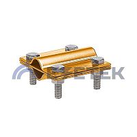 Зажим заземления стержень — стержень крестообразный, латунь | код 90530-1 | ЕЗЕТЕК