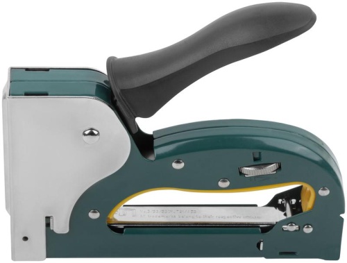 Степлер для узких скоб "тип 53" 4-14мм регулировка силы удара рессорный механизм металлич. корпус FIT 32122 фото 5