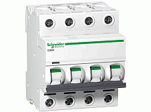 Модульный автоматический выключатель iC60N, 4 полюса, 63А, х-ка C | код. A9F79463 | Schneider Electric 