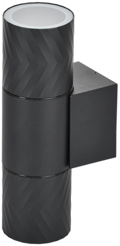 Светильник уличный 5108 настенный 2хGU10 IP65 черный IEK | код LT-UBU0-5108-GU10-2-K02 | IEK