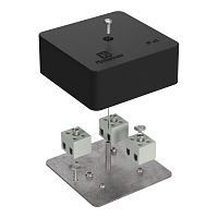 Коробка огнестойкая для кабель-канала 40-0450-FR1.5-6 Е15-Е120 RAL9005 75х75х30 (87 шт/кор) Промрукав | код 40-0450-9005-FR1.5-6 | ПРОМРУКАВ