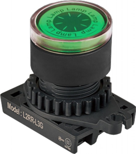 Световой индикатор L2RR-L3GD, плоский ?28мм цвет зеленый 12...24В пост./ 50-60Гц, монтажное отверстие ?22/25мм | код A8026-A5550009649 | РЕЛЕ И АВТОМАТИКА Световой индикатор L2RR-L3GD, плоский ?28мм цвет зеленый 12...24В пост./ 50-60Гц, монтажное отверстие ?22/25мм | код A8026-A5550009649 | РЕЛЕ И АВТОМАТИКА