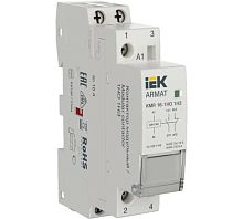 ARMAT Контактор модульный KMR 16А 230В AC 1НО 1НЗ IEK | код AR-KMR10-016-11-230 | IEK