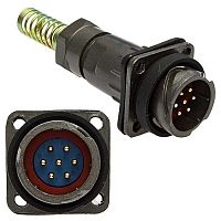 Разъём быстроразъёмный SZC FQ18-7pin ZPJ-8, 7-ми контакнтый | код 106957 | SZC