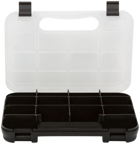 Ящик для крепежа (органайзер) прозрачный 10'' (24.5x18x4.5 см) | код 65643 | FIT фото 3