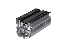 TU4-HESILED5-GY Клемма TU 1-1 с держателем предохранителя, с индикацией 5В, 4мм2, сер., шт | код TU4-HESILED5-GY | SUPU