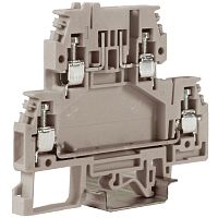 DSFA.4GR, зажим с 2 уровнями, верхний под предохранитель 4 кв.мм серый | код ZDA100GR | DKC