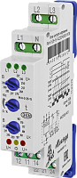 Реле контроля трехфазного напряжения РКН-3-26-15 АС230В/AC400В УХЛ4, контроль наличия, « слипания » и порядка чередования фаз в цепях трехфазного напряжения в сетях с заземлением (1 шт.) МЕАНДР | код 4640016938612 | МЕАНДР
