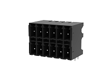 MC-DPAN3.5H24-BK-2600 Разъем вилка MC, шаг 3.5 горизонт. 24 конт. 2-уровневый, шт | код MC-DPAN3.5H24-BK-2600 | SUPU