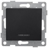 GUSI Bravo механизм выключателя 1кл. (инд), скрытая установка, 10А, 250В. Цвет: графит. | код С10В18-010 | GUSI ELECTRIC