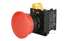 Кнопка грибовидная 40mm PB3E, красная, без фиксации, без подсветки, 1NO, 6A 230VAC/24VDC, 22mm, IP65 | код PB3E-M4M0S10S00/R00 | АРТ