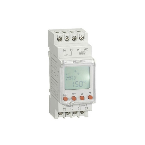 Реле контроля температуры RD-RTS130, 1NO+1NO(Alarm), 16A/2A(Alarm)(250VAC), 24_240VAC/DC, -25_+130°C, с датчиком RT801 IP65, LCD, 2M | код RD-RTS130 | RELETEK
