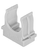 Крепеж-клипса для трубы 20 мм для прямого монтажа (100 шт.) серая TDM | код SQ0405-8002 | TDM