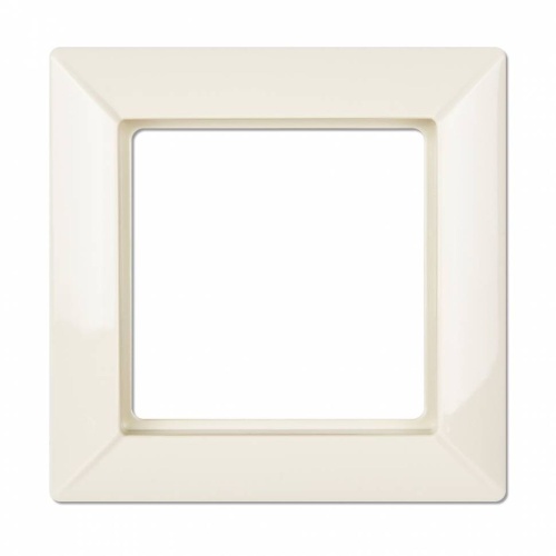 Рамка 1-местная для вертикальной и горизонтальной установки. Серия- Eco Profi. Материал- термопласт. Цвет- слоновая кость. | код EP481 | JUNG