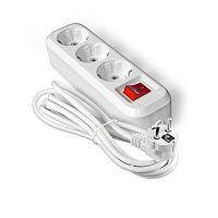Удлинитель 3х5м с заземл. IP20 S-303А ПВС 3х1.5 с выкл. | код 1727 | Universal