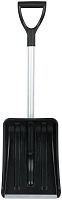 Лопата для уборки снега "Актив-Авто" 365х260х900мм укороченный съемный алюм. черенок; пластик. 68106