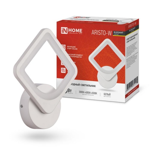 Светильник светодиодный ELEGANT ARISTO-W 15Вт 230В 3000-6500К 1050лм STEP COLOR бел. | код 4690612043111 | IN HOME