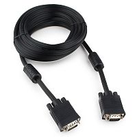 Кабель VGA Premium Cablexpert CC-PPVGA-5M-B, 15M/15M, 5.0м, черный, двойной экран, феррит.кольца, черный, пакет | код CC-PPVGA-5M-B | Cablexpert