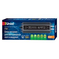 Блок питания ультратонкий 150Вт UET-VAF-150A67 12V IP67 2 выхода Металлический корпус | код UL-00007577 | Uniel
