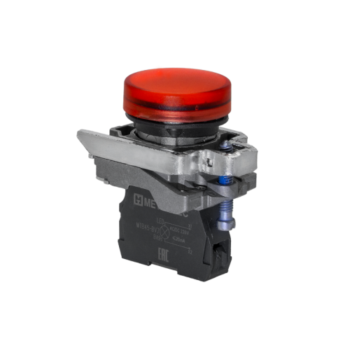 Лампа сигнальная красная, 220V AС/DC, IP65, металл MTB4-BV743 | код 137216 | MEYERTEC