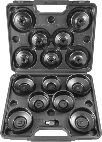 AOFWS14 Набор съемников масляных фильтров чашка 65-100 мм, 14 предметов | код AOFWS14 | Thorvik